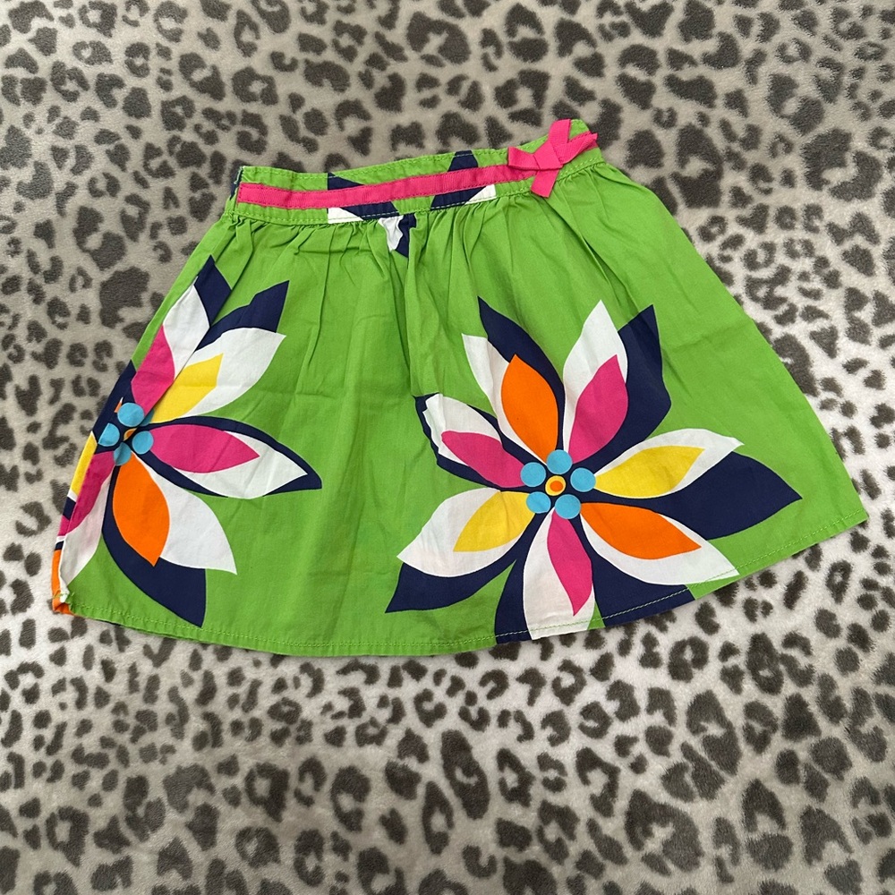 Carter’s Floral Skirt with Shorts in Green Size 4 Girls